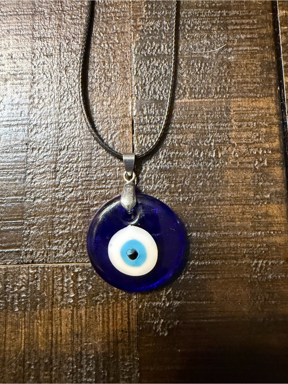 Handcrafted Blue Evil Eye Pendant Necklace